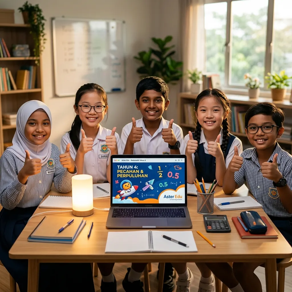 Belajar Online Matematik untuk pelajar Darjah 4. Strategi berkesan untuk kuasai Matematik dan berjaya dalam peperiksaan UASA.